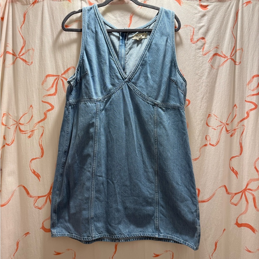 Madewell Women's Light Blue Denim Overall Dress